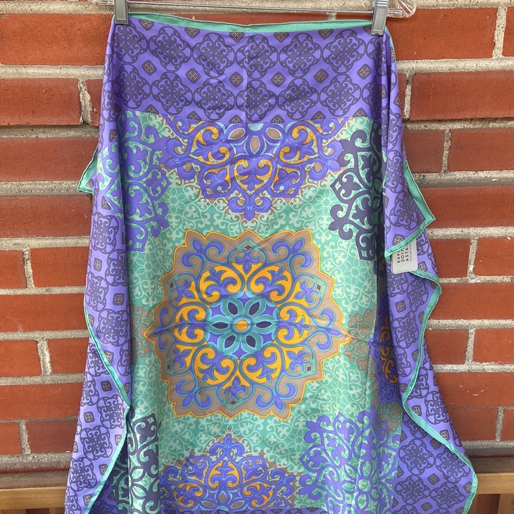 100% silk scarf - women’s - Picture 6 of 6